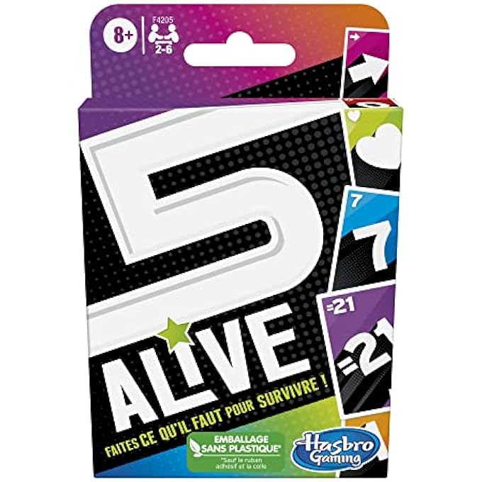 rayihni 5 ALIVE, CARD GAME FOR KIDS, FAMILY GAMES, AGES 8+, MULTIPLAYER 2-6 PEOPLE, SUMMER TRAVEL BOARD GAMES - Image 1